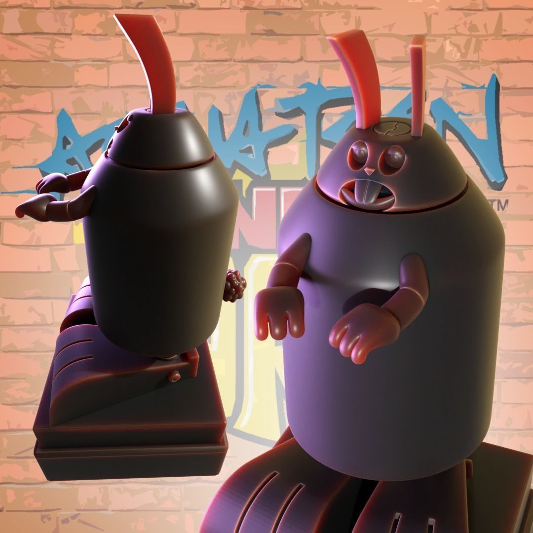 Rabbot from Aqua Teen Hunger Force 3D print model_3