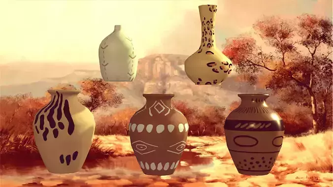 ancient Mythology African vase pack
