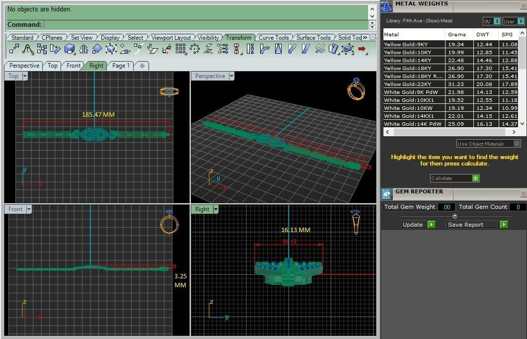 Diamond Bracelet 3D print model  3D print model_5