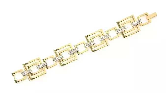 Diamond Bracelet 3D print model