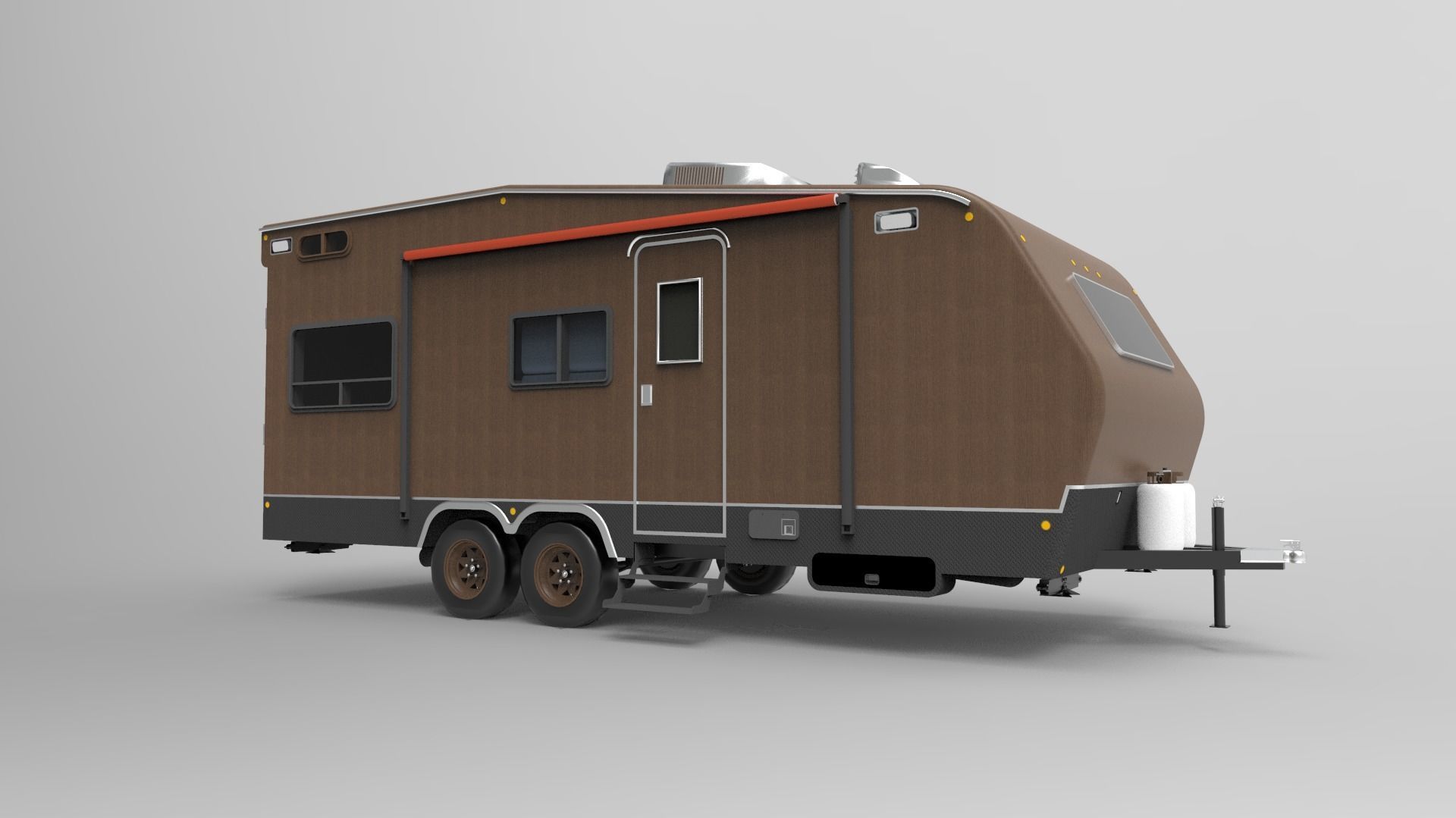 camper van Low-poly 3D model_3