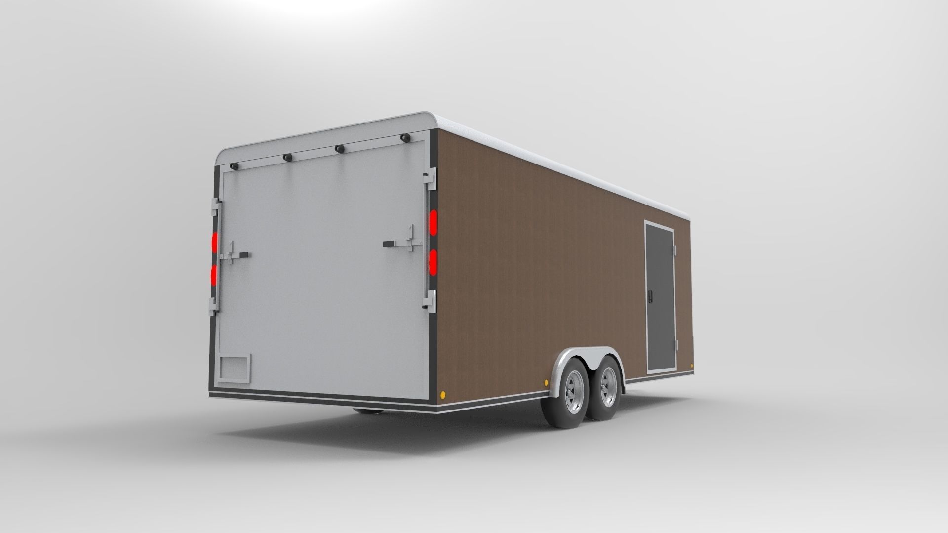 Container Camper Van 2 Low-poly 3D model_3