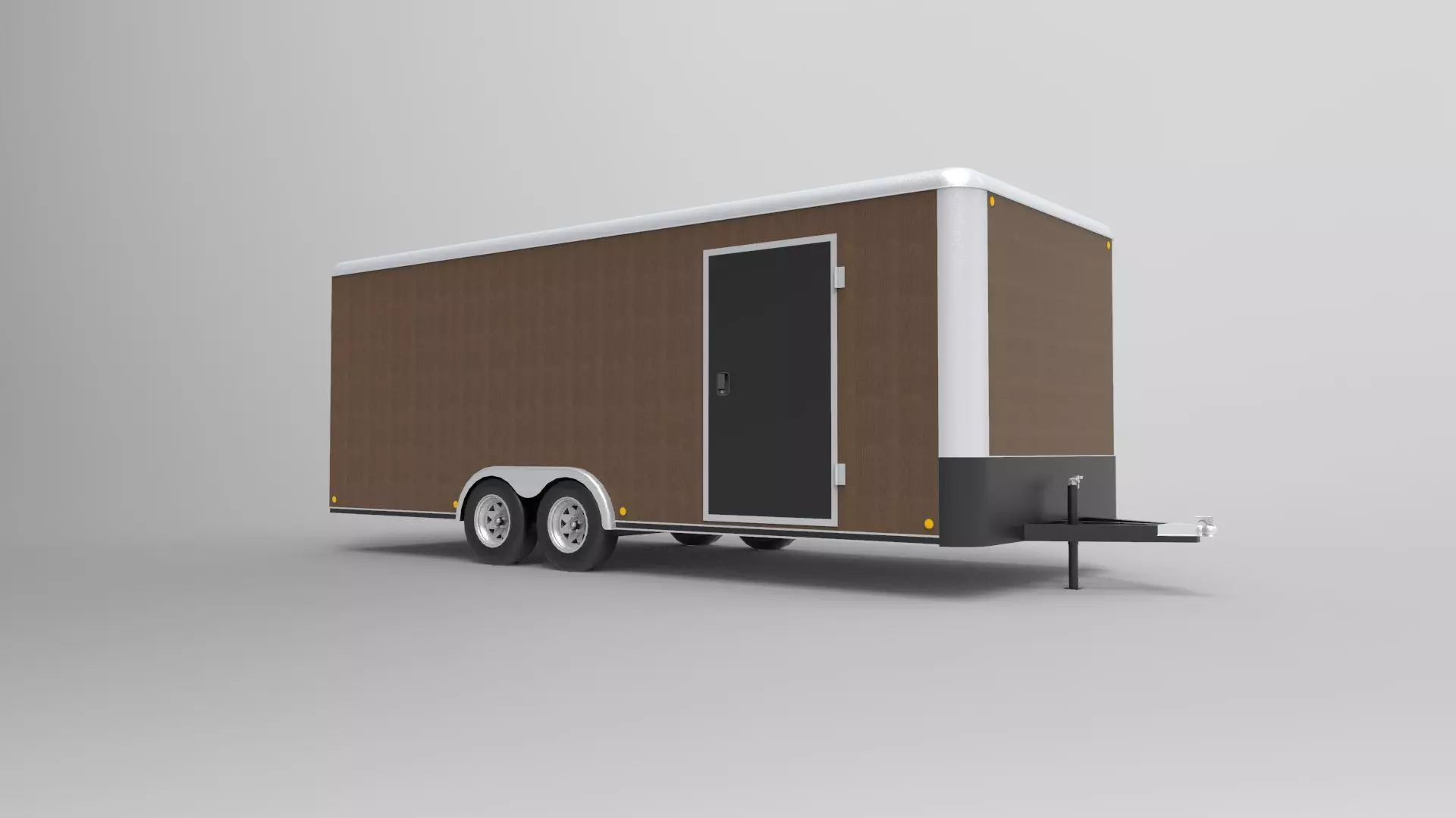 Container Camper Van 2 Low-poly 3D model_0