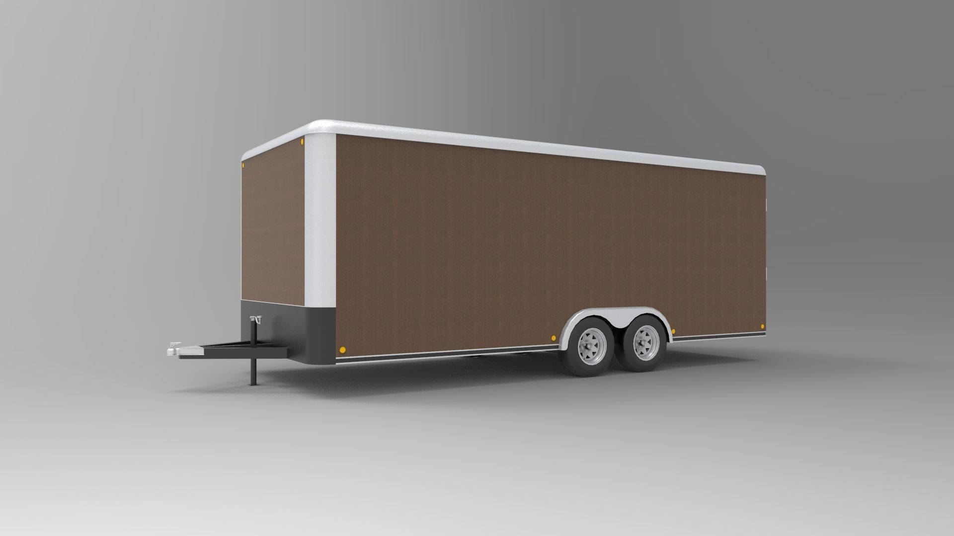 Container Camper Van 2 Low-poly 3D model_2