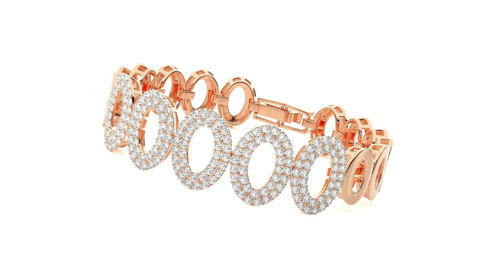 Diamond Bracelet 3D print model  3D print model_2