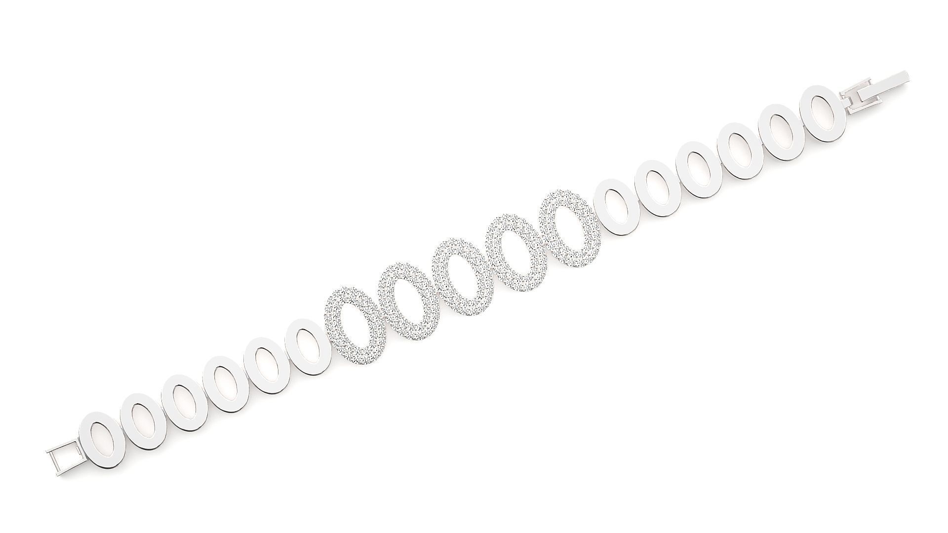 Diamond Bracelet 3D print model  3D print model_5