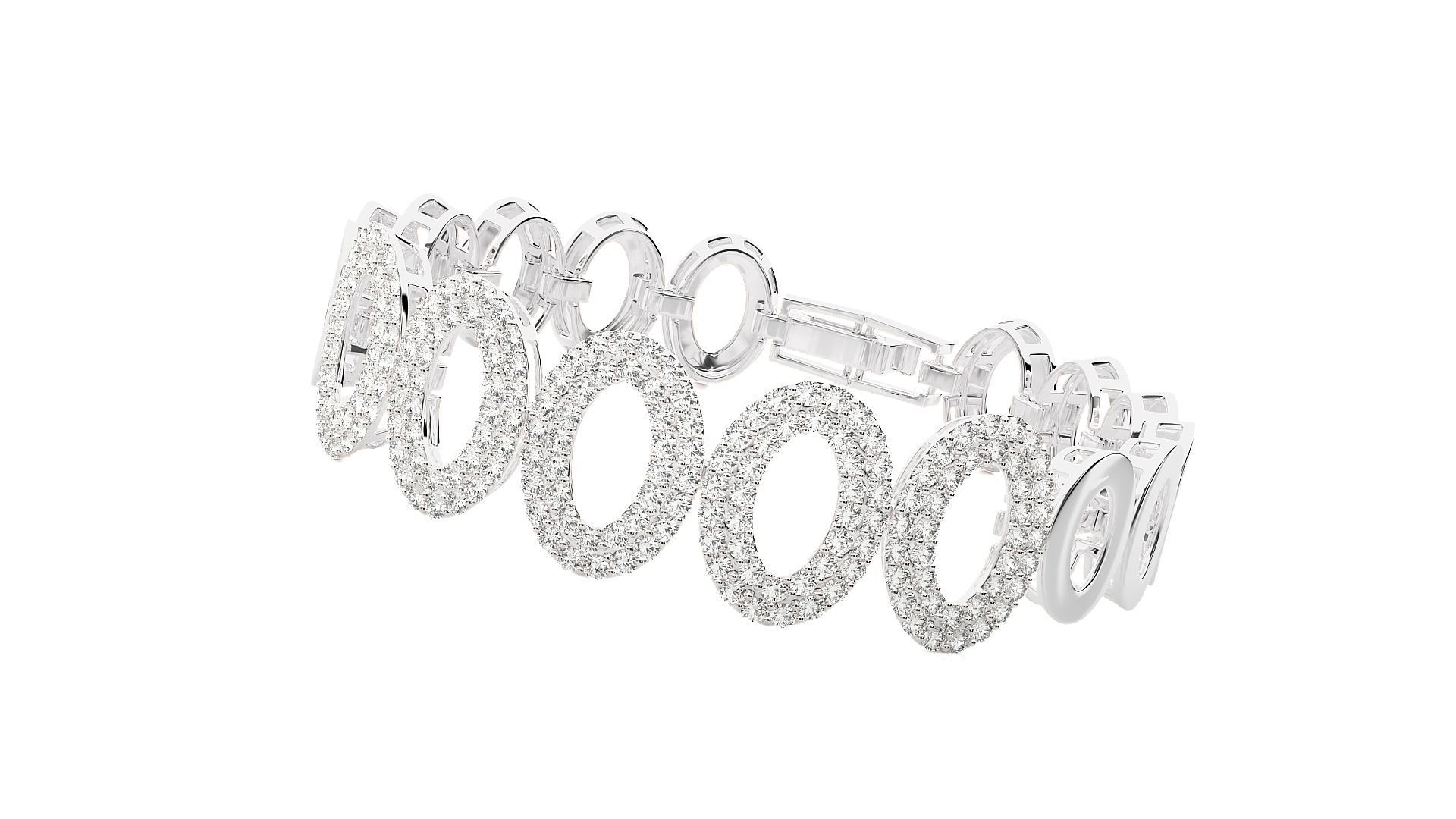 Diamond Bracelet 3D print model  3D print model_6