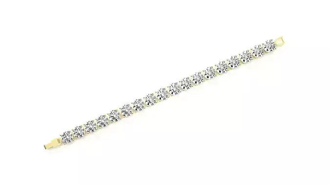 Diamond Bracelet 3D print model  