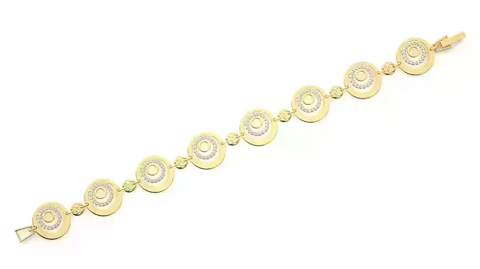 Diamond Bracelet 3D print model 