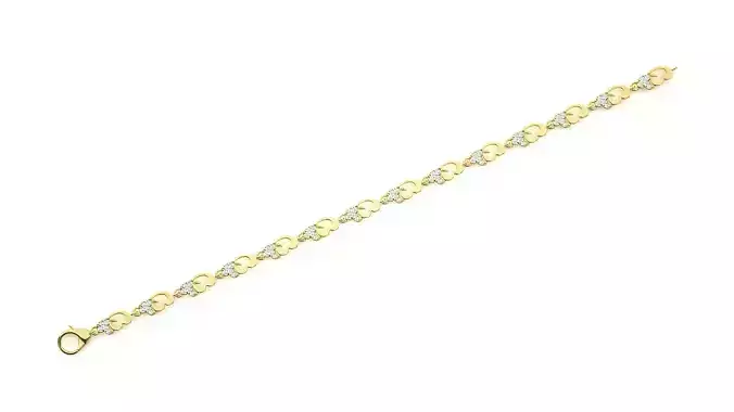 Diamond Bracelet 3D print model 