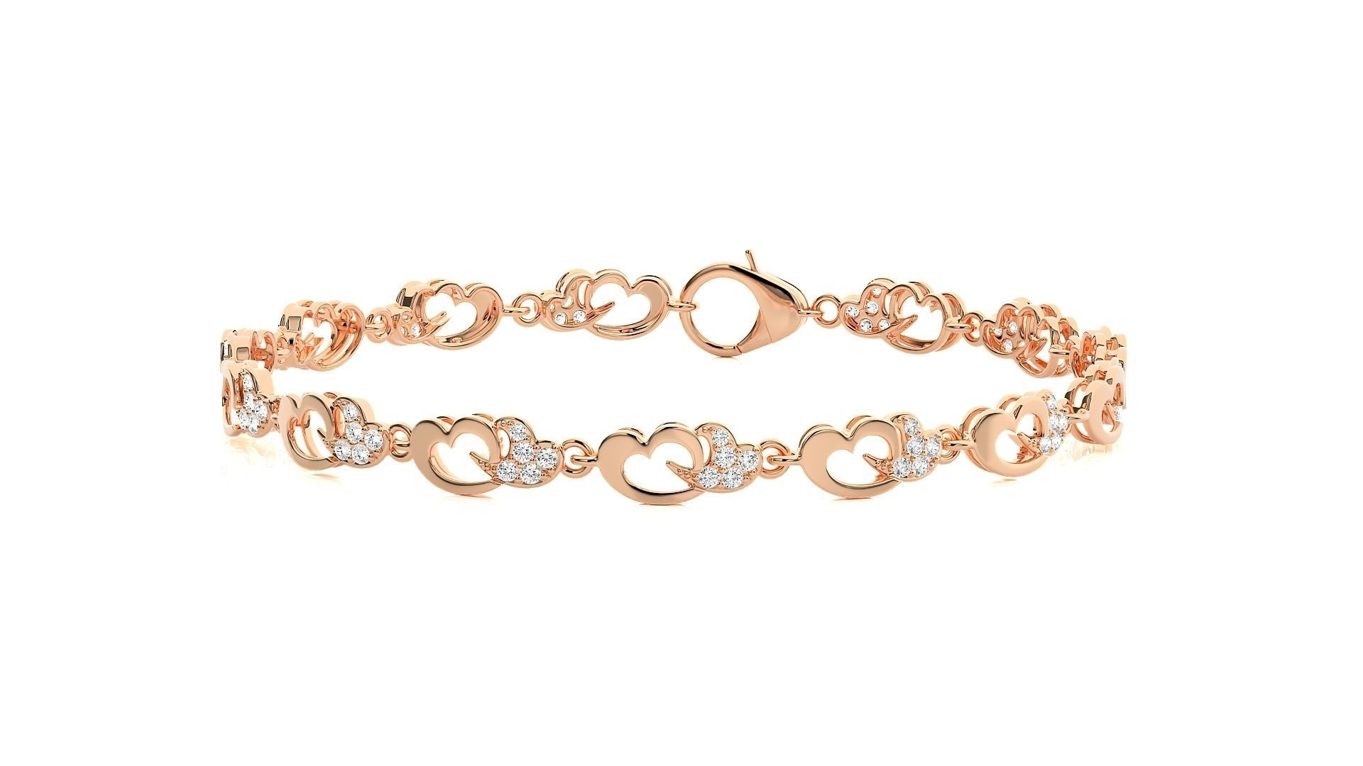 Diamond Bracelet 3D print model  3D print model_3