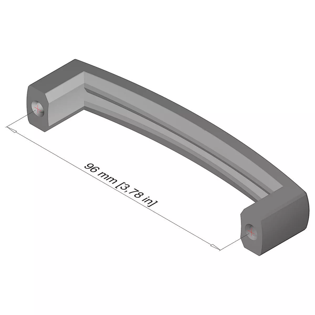 Cabinet drawer handle and pull  print model 3D print model_0