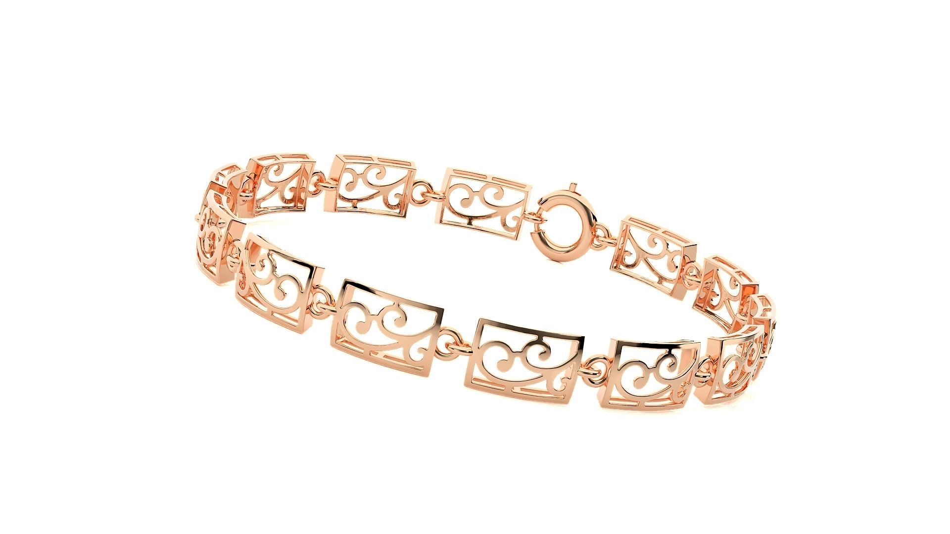 Diamond Bracelet 3D print model  3D print model_2