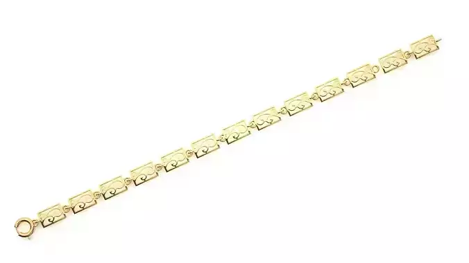 Diamond Bracelet 3D print model 