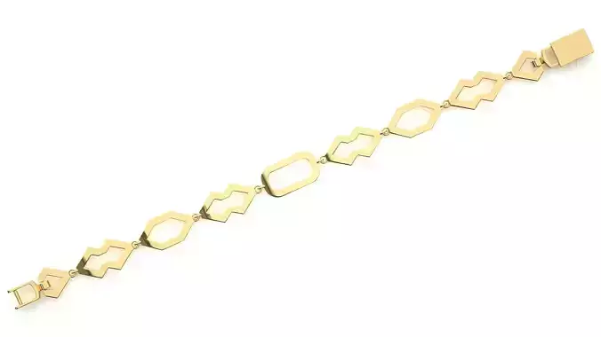 Diamond Bracelet 3D print model 