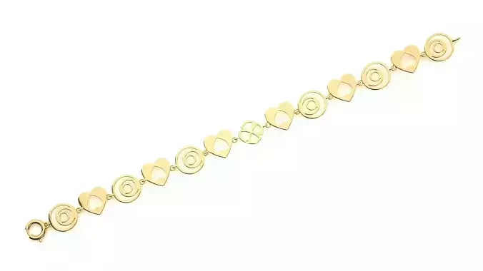 Diamond Bracelet 3D print model 