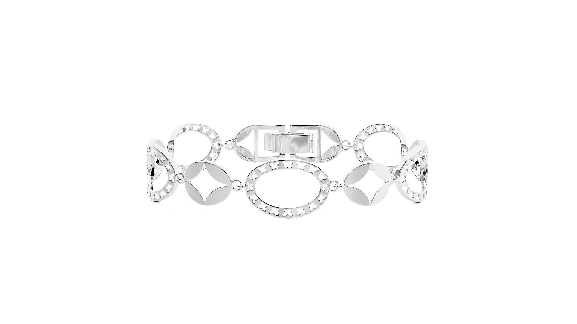 Diamond Bracelet 3D print model  3D print model_7