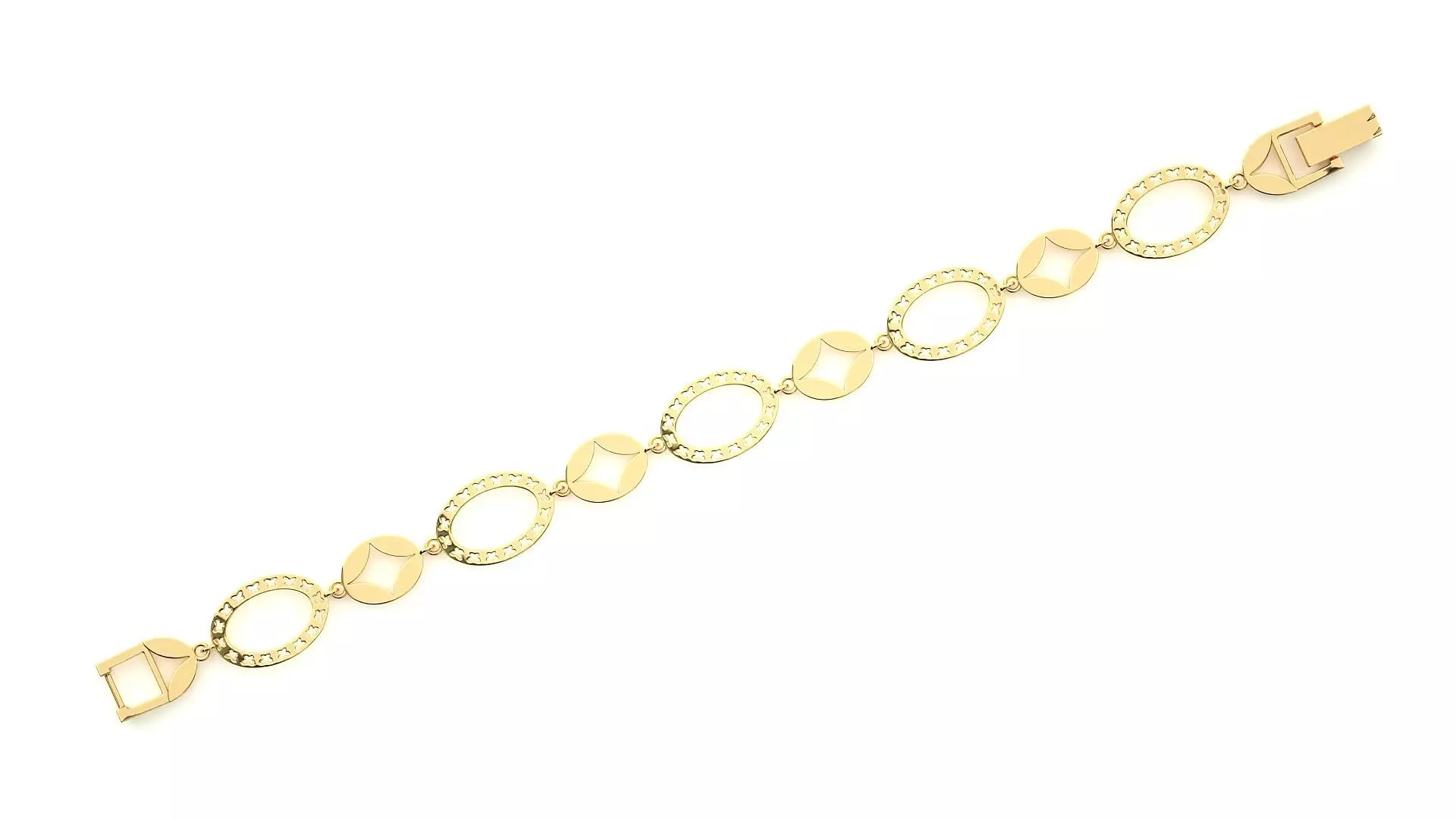 Diamond Bracelet 3D print model  3D print model_0