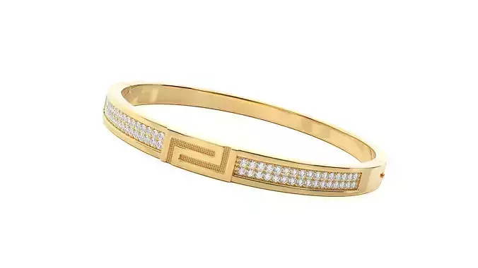 Diamond Bracelet 3D print model 