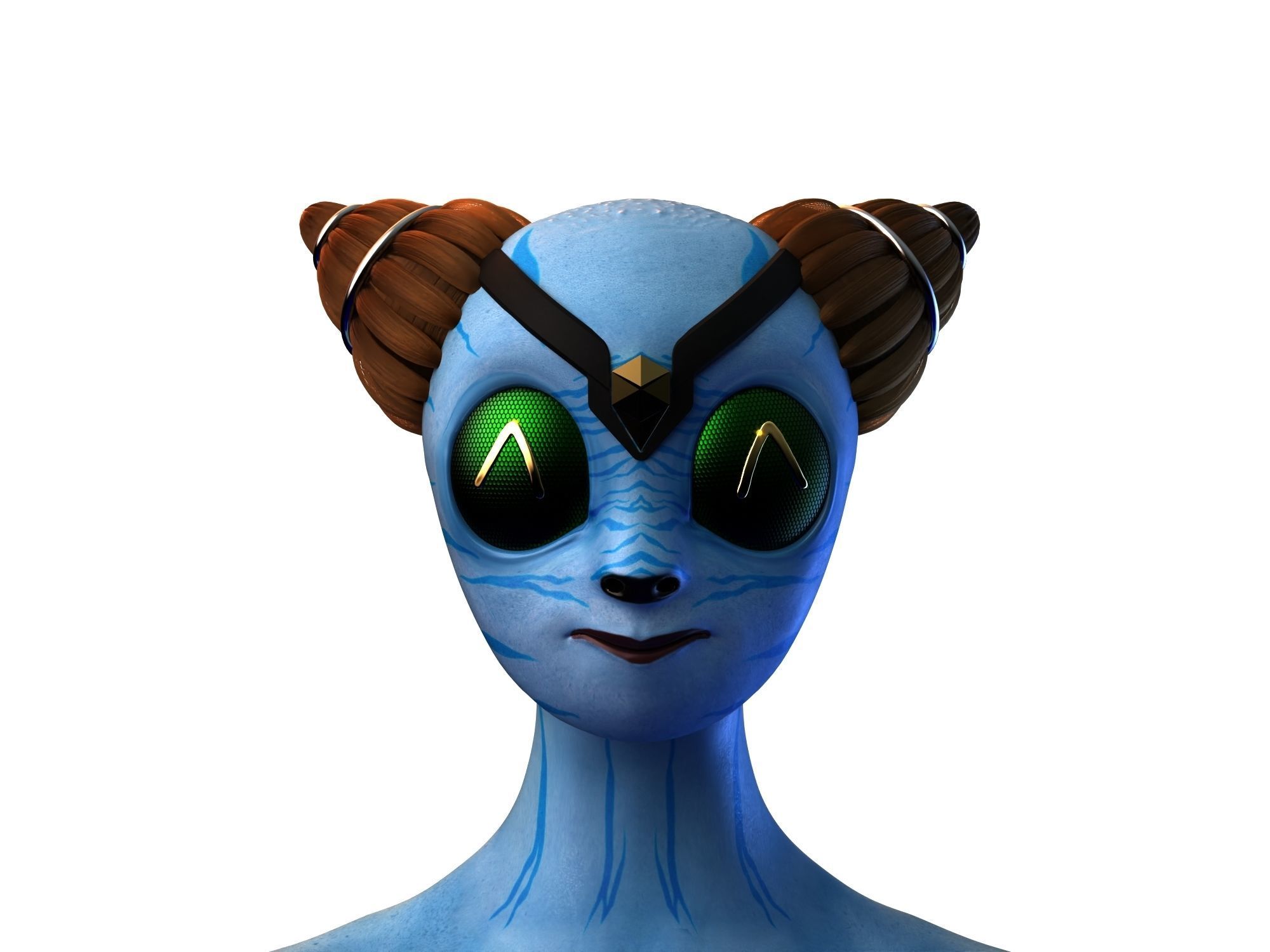 Sci-Fi Avatar 3D model_3