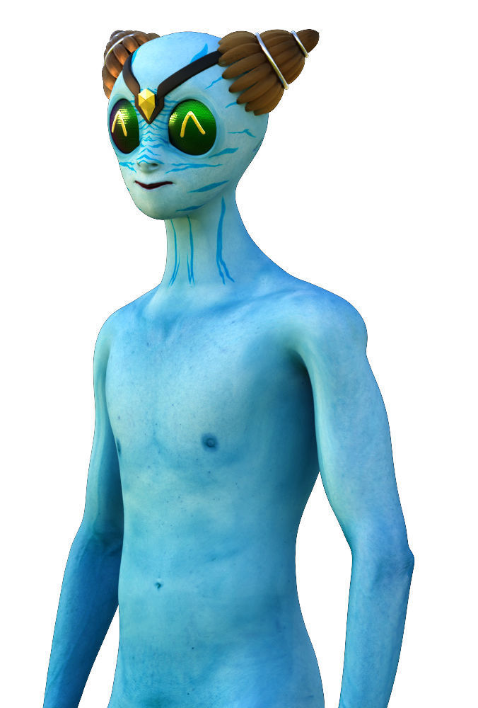 Sci-Fi Avatar 3D model_5