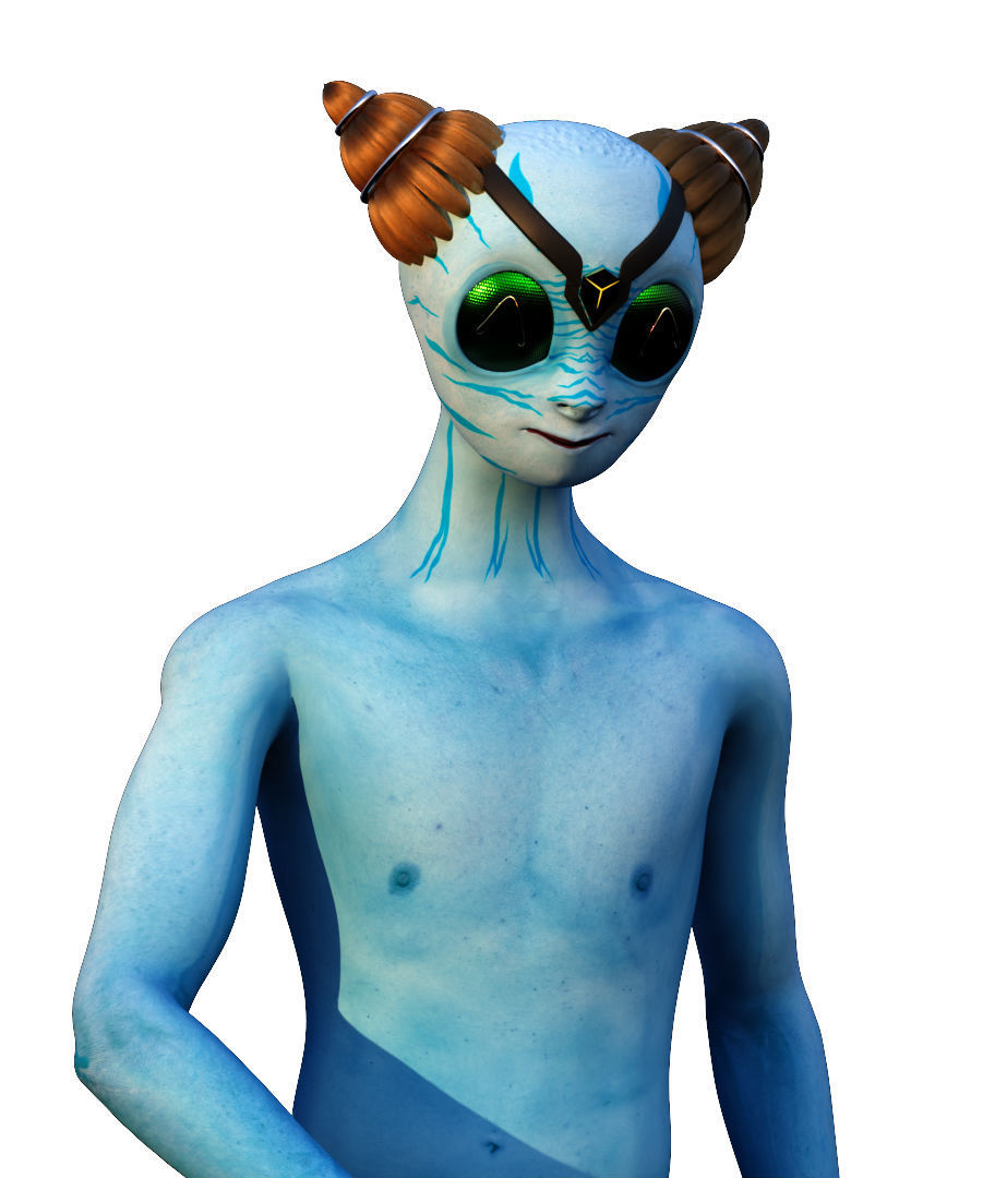 Sci-Fi Avatar 3D model_4