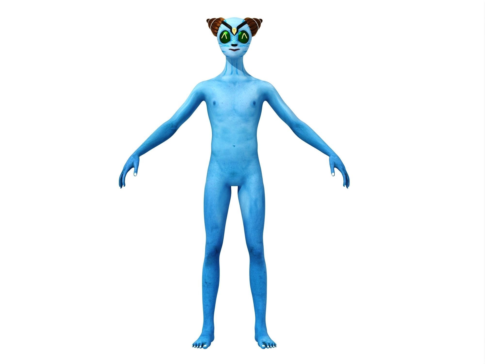 Sci-Fi Avatar 3D model_7