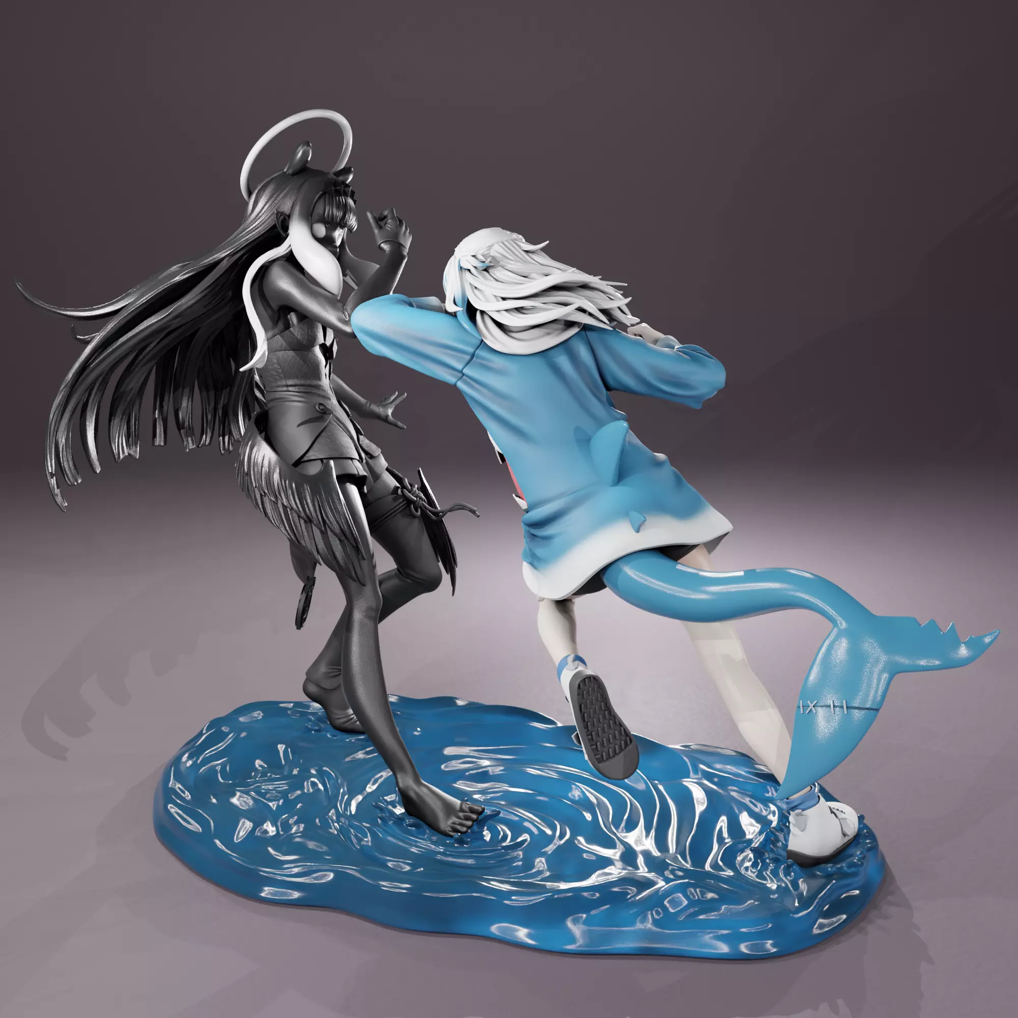 GAWR GURA AND INA - HOLOLIVE 3D print model_0