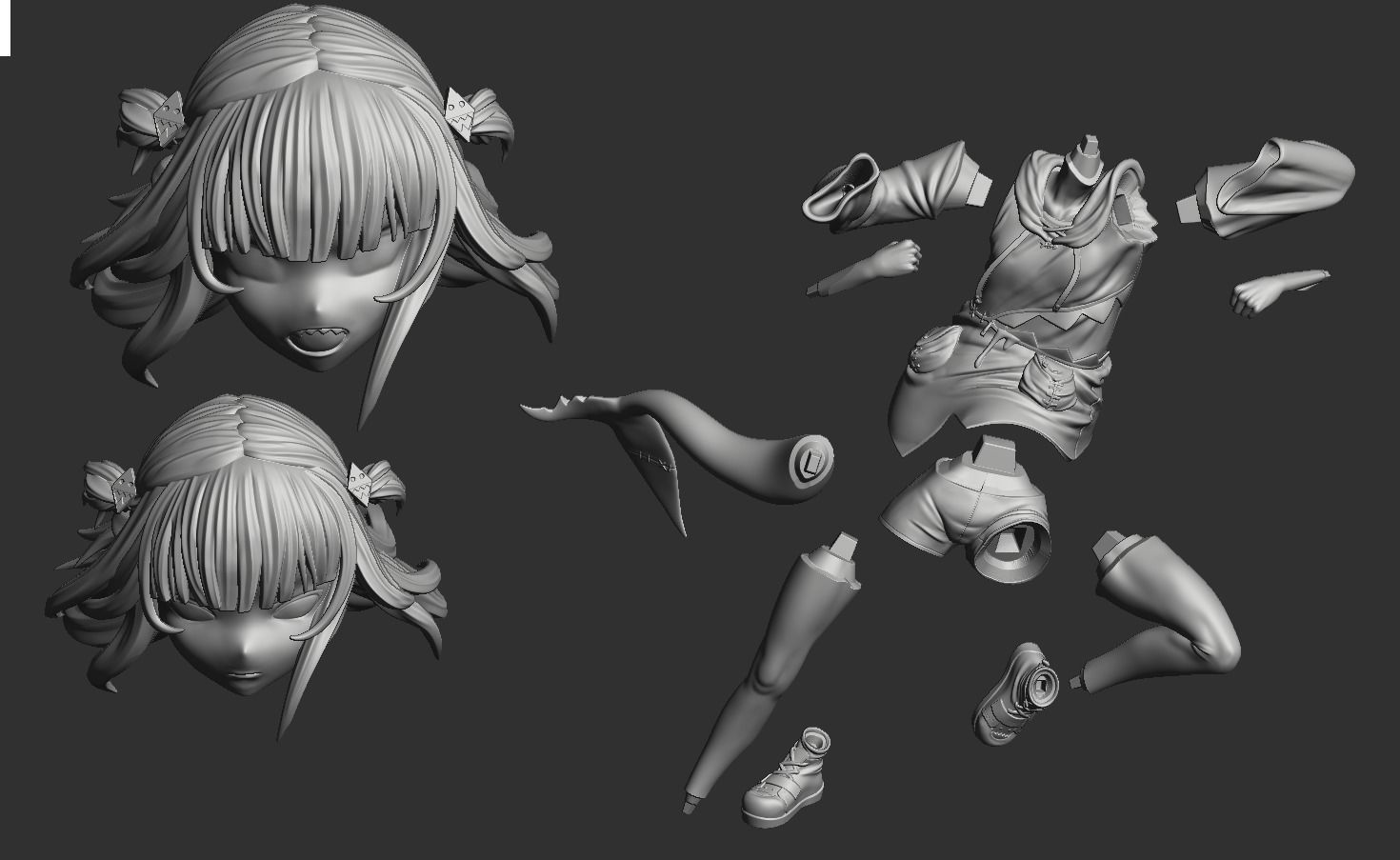 GAWR GURA AND INA - HOLOLIVE 3D print model_12