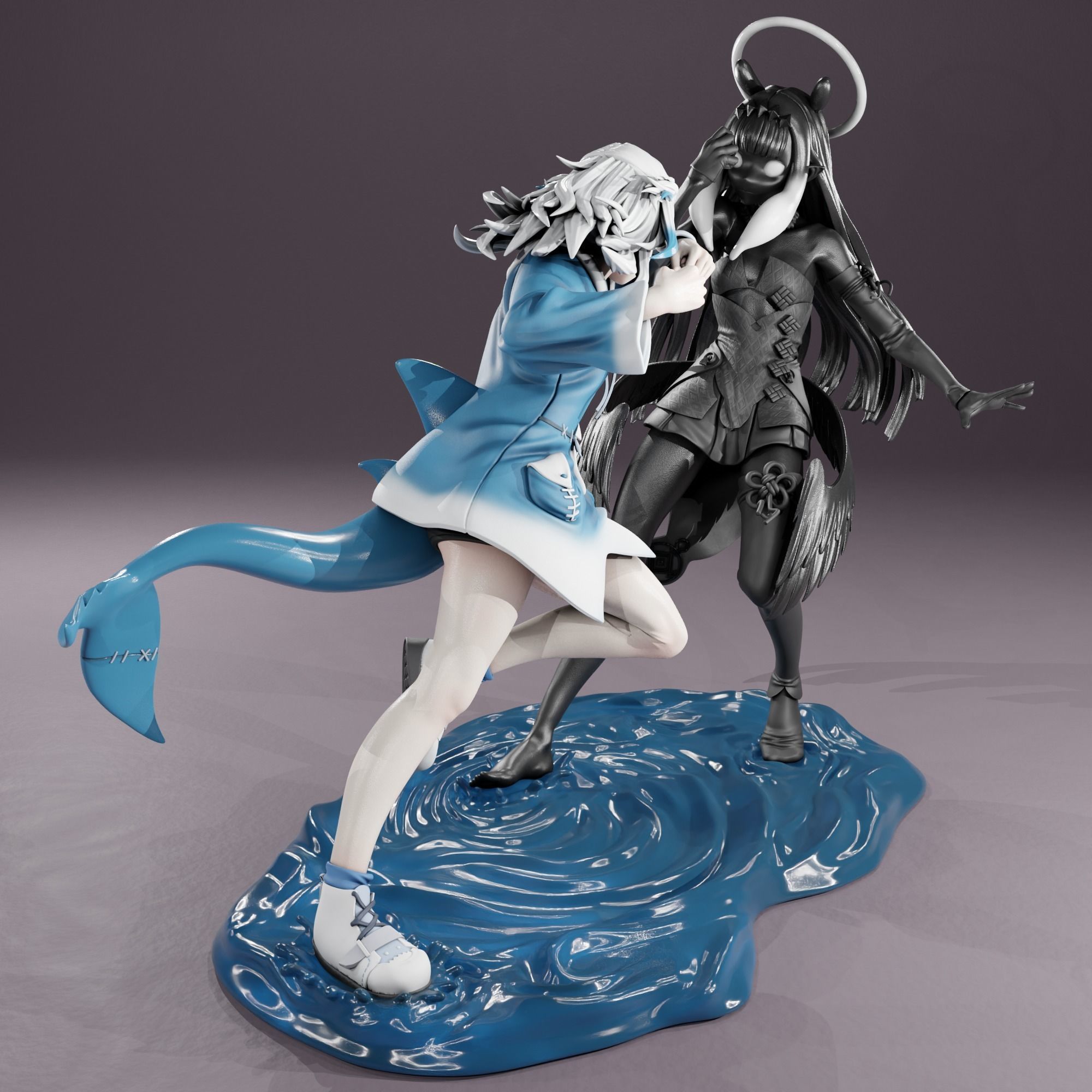 GAWR GURA AND INA - HOLOLIVE 3D print model_2