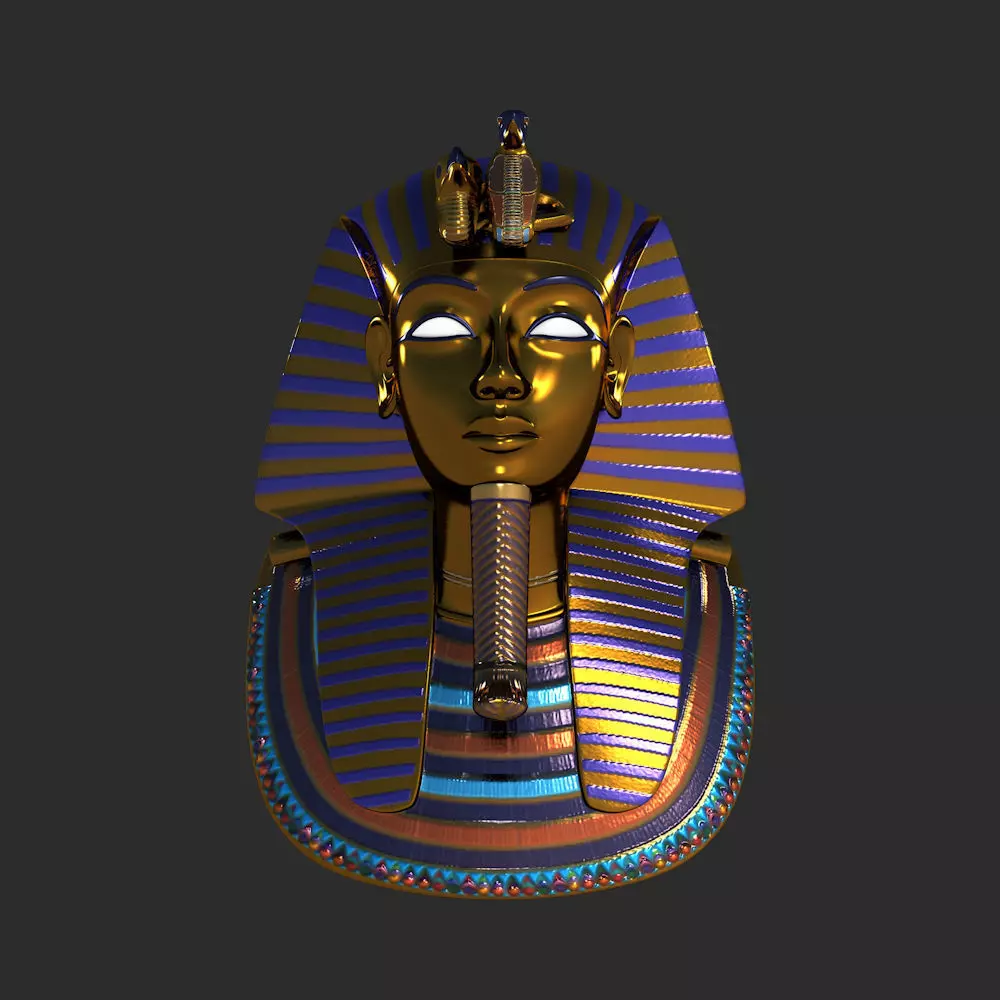 Tutankhamun Mask Model Low-poly 3D model