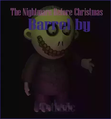 BARREL BY THE NIGHTMARE BEFORE CHRISTMAS 3D print model
