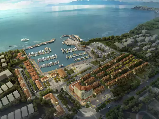 3Dmax fashion city commercial square building 159