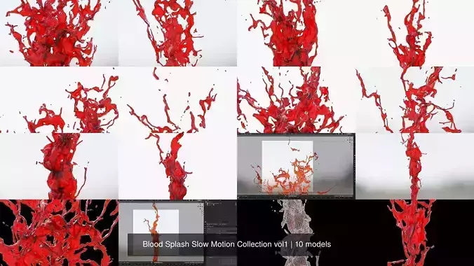 Blood Splash Slow Motion Collection vol1