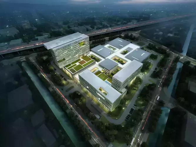 3Dmax fashion city commercial square building 163