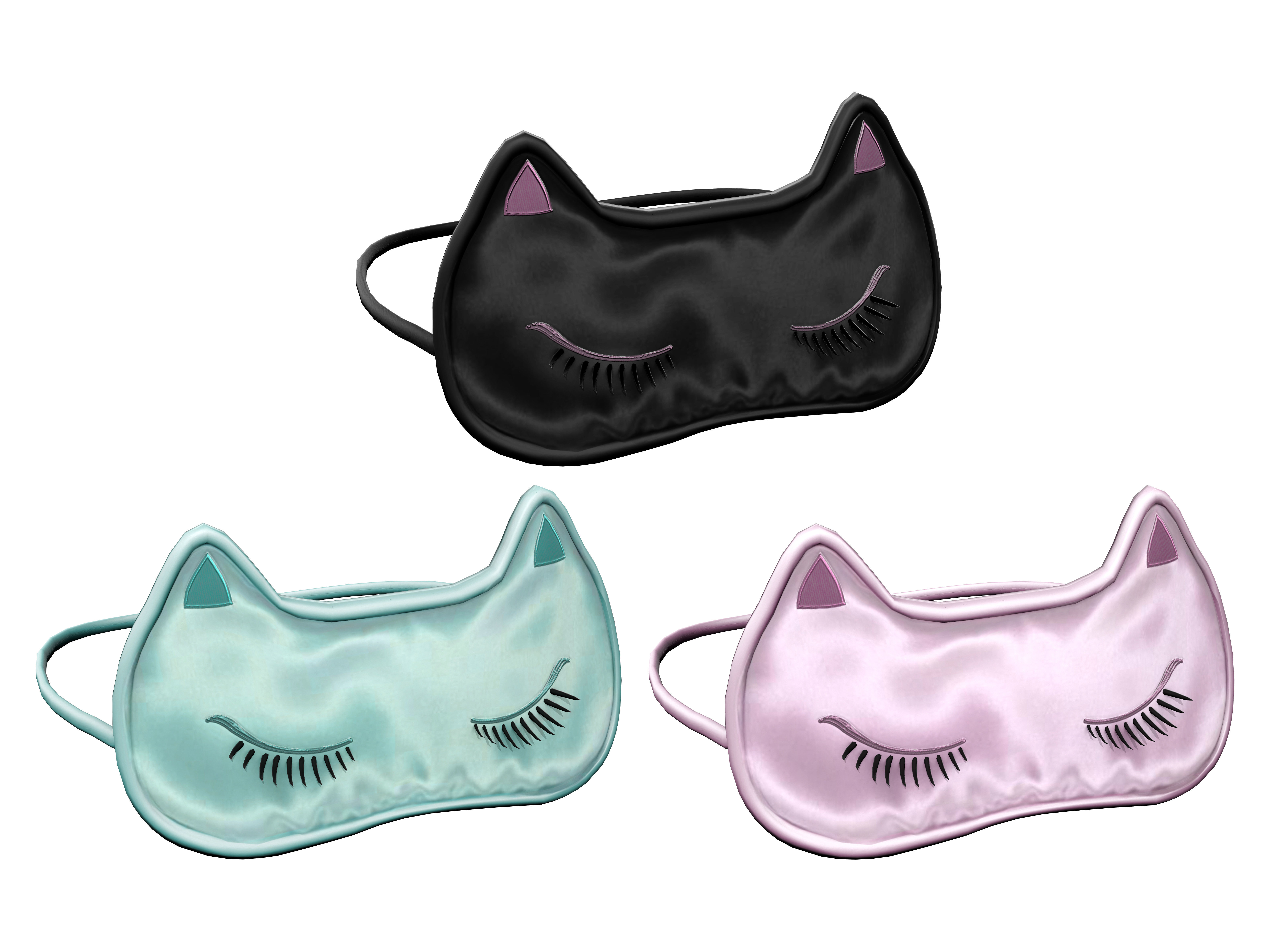Cat Eyemask Low-poly 3D model_2