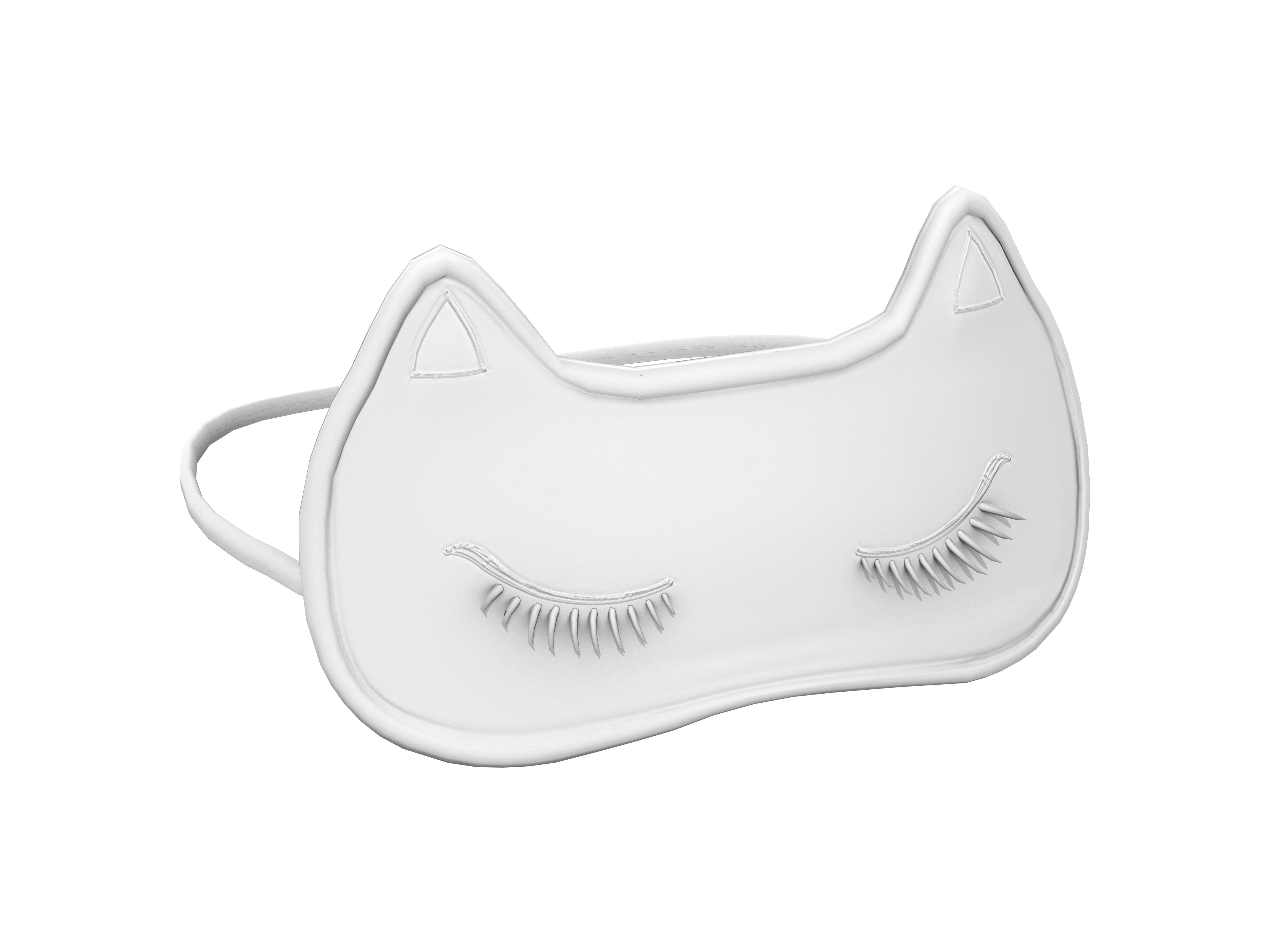 Cat Eyemask Low-poly 3D model_4