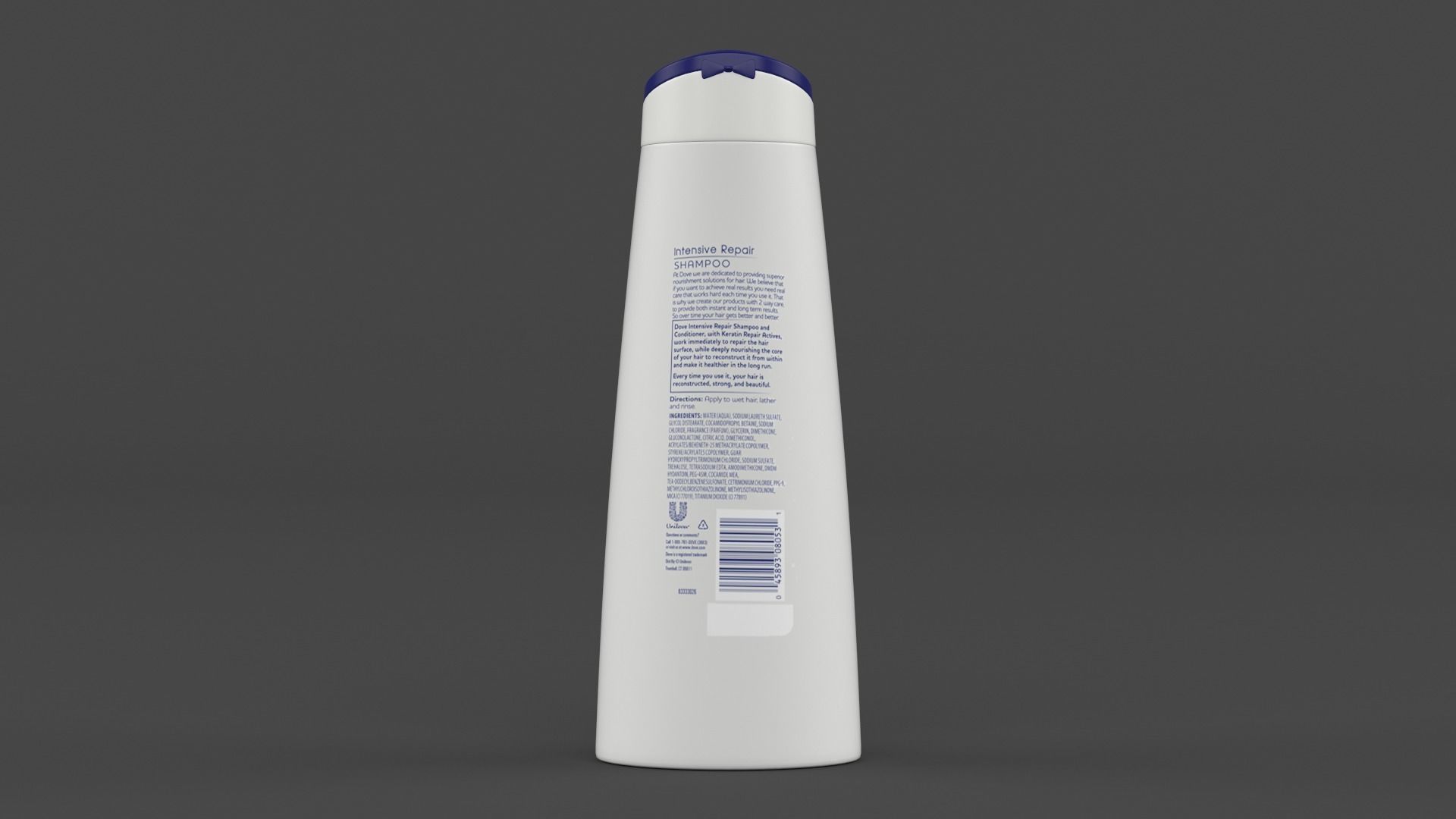 Dove Shampoo and Conditioner 3D model_2