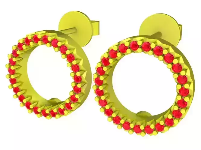 6245 halo diamond earrings