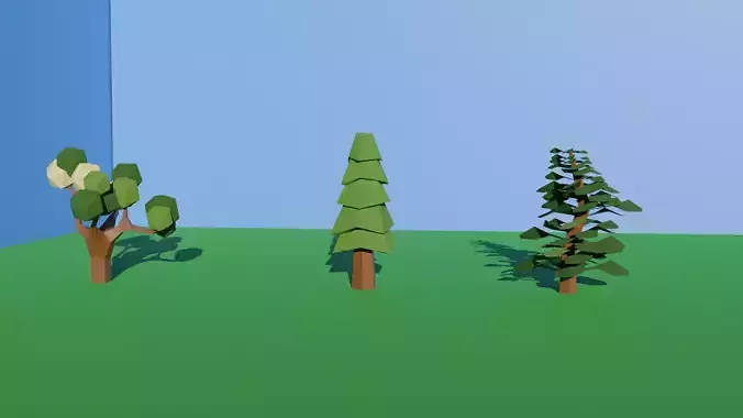 low poly tree