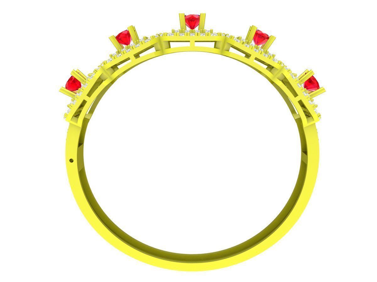 6258 hongkong diamond bangle 3D print model_2