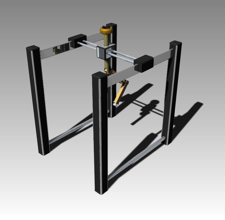 Gantry Robot 3D model_5