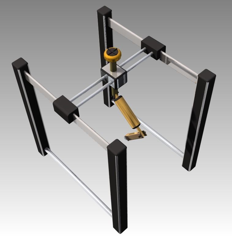 Gantry Robot 3D model_3