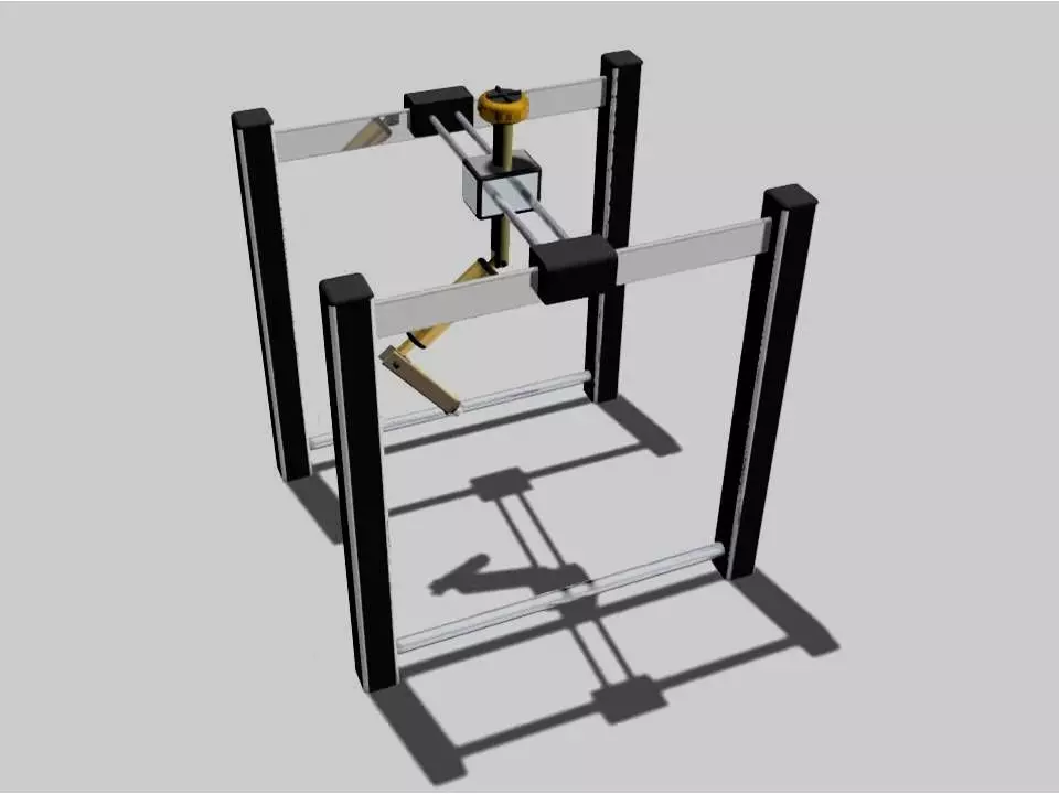 Gantry Robot 3D model_0