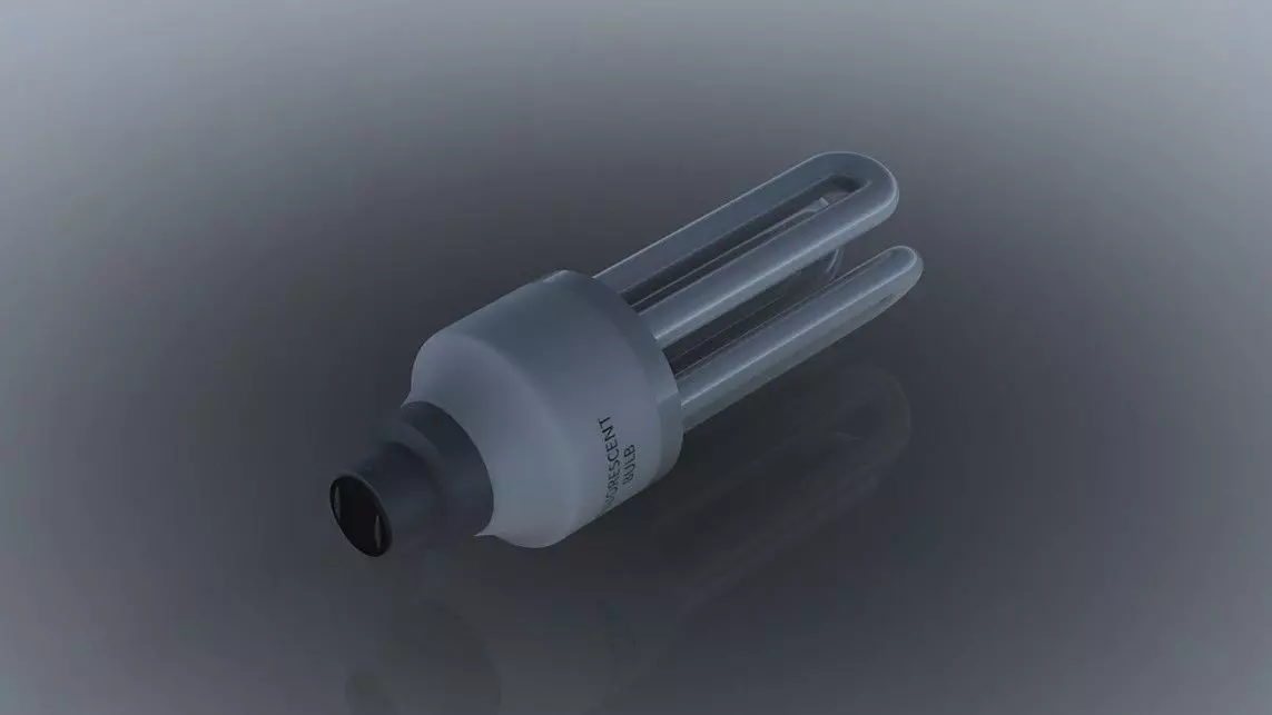 Fluorescent Bulb 3D print model