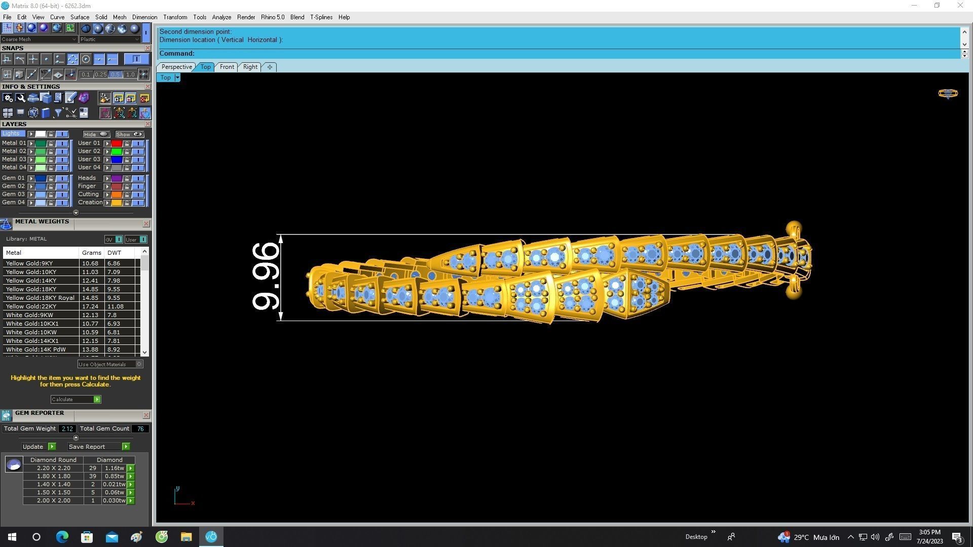 6262 fashion snake diamond bangle bracelets 3D print model_5