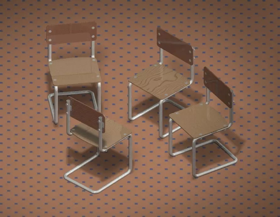 Cantilever Chair 3D print model
