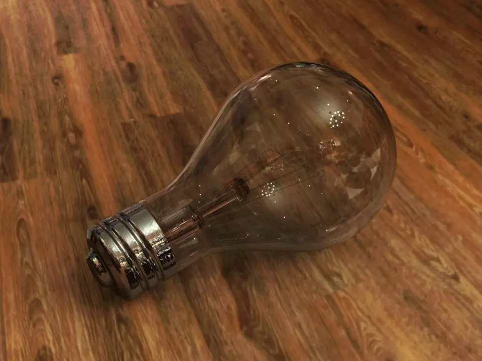Filament Bulb 3D model_0