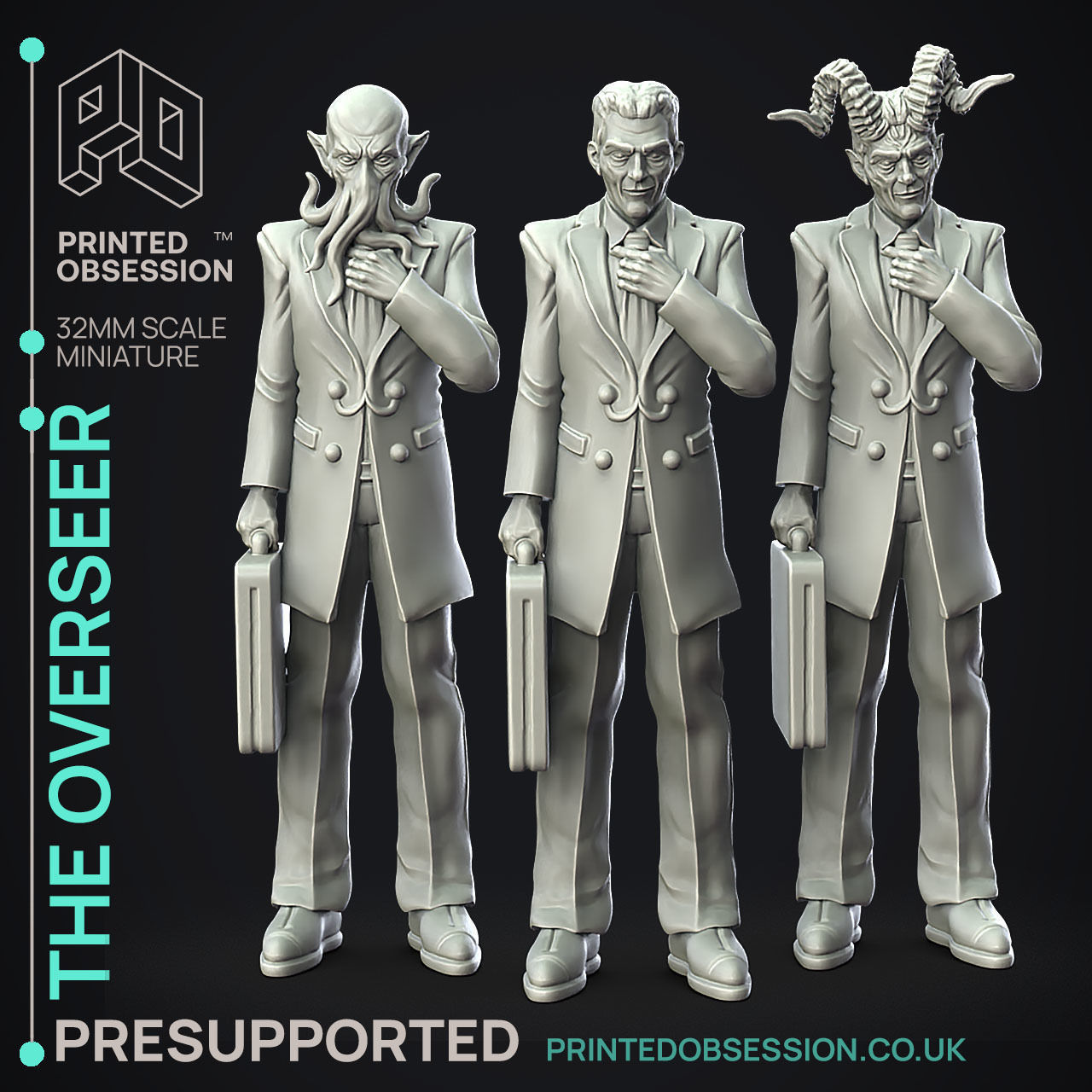 The Overseer - 3D Printable TTRPG - PRESUPPORTED - 32mm Scale 3D model ...