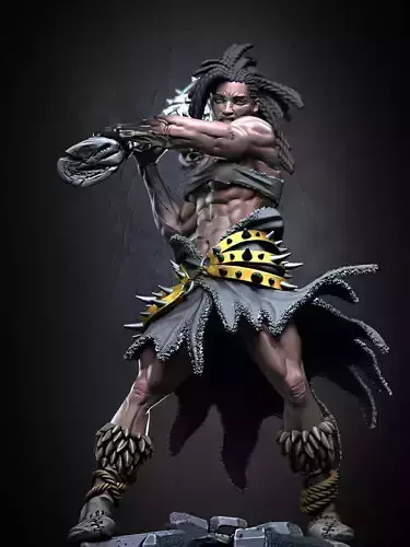 Tine the Amazon - Famine Armor Set 3D print model